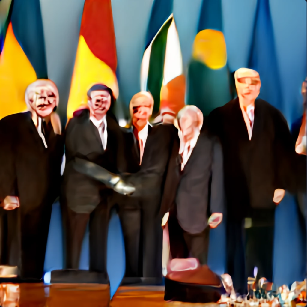 Diplomacia internacional tradicional - Creado por https://www.craiyon.com