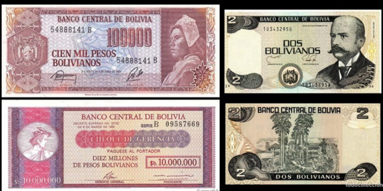 Algunos billetes bolivianos | ANF Bolivia