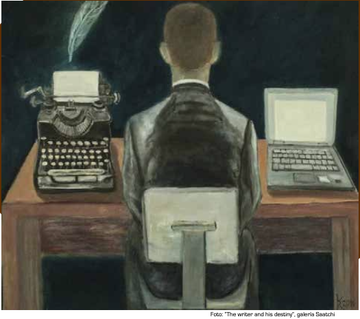 Foto: “The writer and his destiny”, galería Saatchi | Revista Fizuras